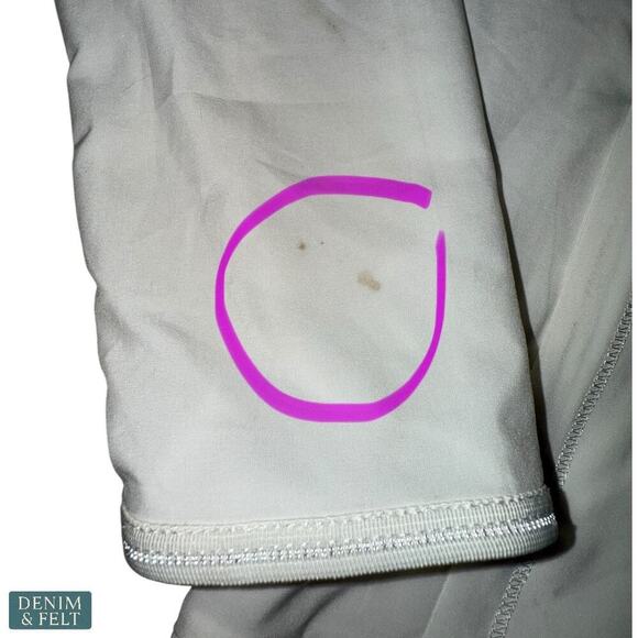 Lululemon Hit It Jacket White Laser Cut Perforated Zip Up Activewear Size 4 - Picture 14 of 14